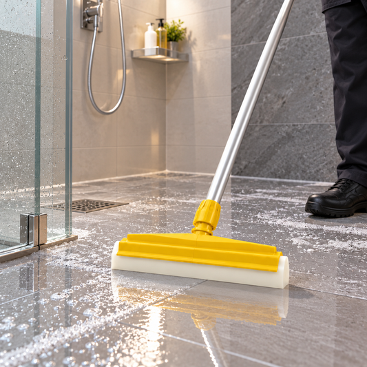 Double Blade Floor Wiper Yellow - 25 cm