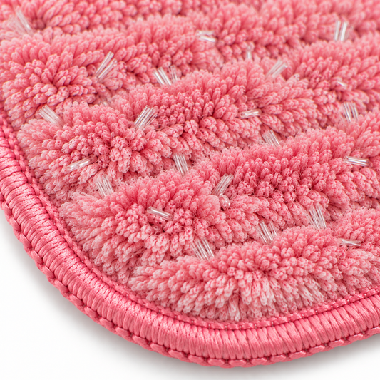 Microfiber Scrub Pad - 9 cm x 13 cm - Red