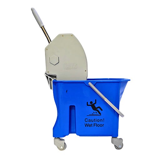 Single Bucket Wringer Trolley - 25 - Blue