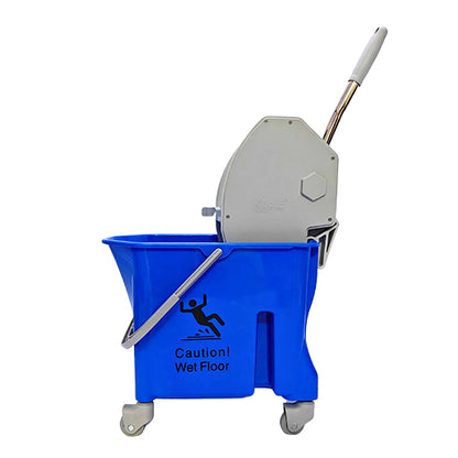 Single Bucket Wringer Trolley - 25 - Blue